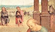 Pietro Perugino Anbetung der Hirten oil painting reproduction